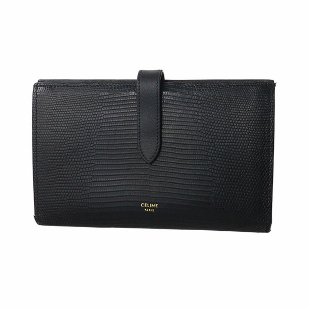 celine(セリーヌ)の◆ミウラ◆セリーヌ CELINE ラージ ストラップウォレット リザード 長財布 10B634CQE.38NO【中古】 レディースのファッション小物(財布)の商品写真