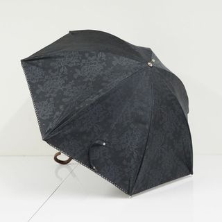 NINA RICCI - 日傘 NINA RICCI ニナリッチ USED美品 晴雨兼用 フラワー ブラック 黒 UV 遮光 遮熱 グラス骨 50cm KR A0511