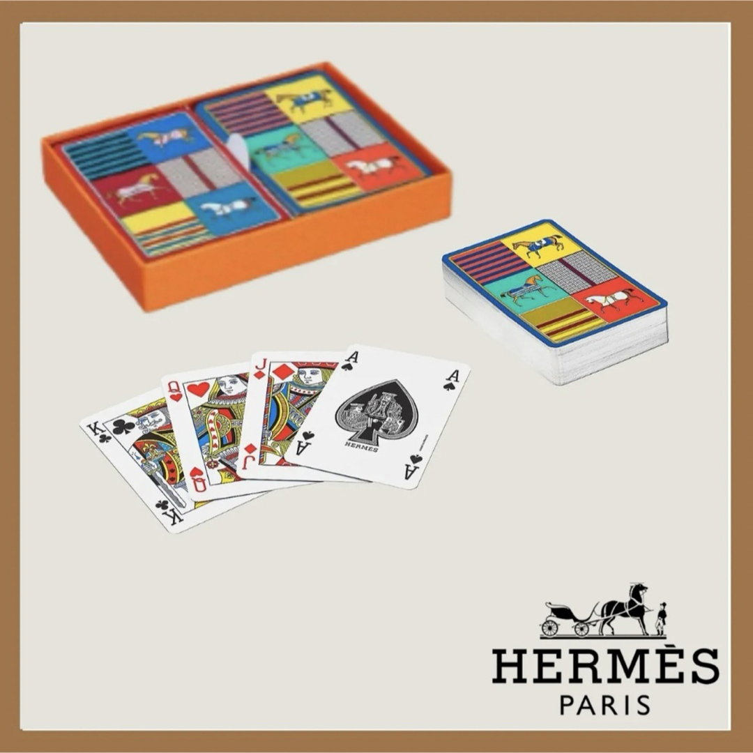 Hermes(エルメス)の【未使用品】HERMES エルメス　トランプカード エンタメ/ホビーのテーブルゲーム/ホビー(トランプ/UNO)の商品写真