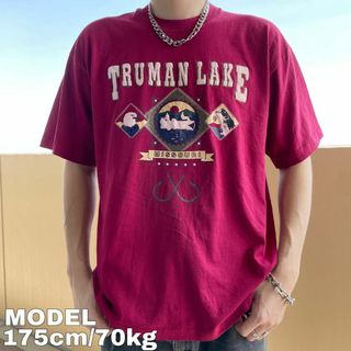 フルーツオブザルーム(FRUIT OF THE LOOM)のフルーツオブザルーム プリントTシャツ シングルステッチ 90s USA製 XL(Tシャツ/カットソー(半袖/袖なし))