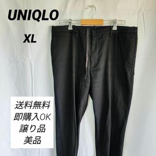 ユニクロ(UNIQLO)の【UNIQLO】ユニクロ(XL ) カーゴパンツ【美品】ブラック(ワークパンツ/カーゴパンツ)