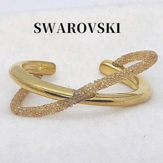 SWAROVSKI - スワロフスキー クリスタルダスト バングル2連美品 SWAROVSKI - スワロフスキー クリスタルダスト バングル2連美品