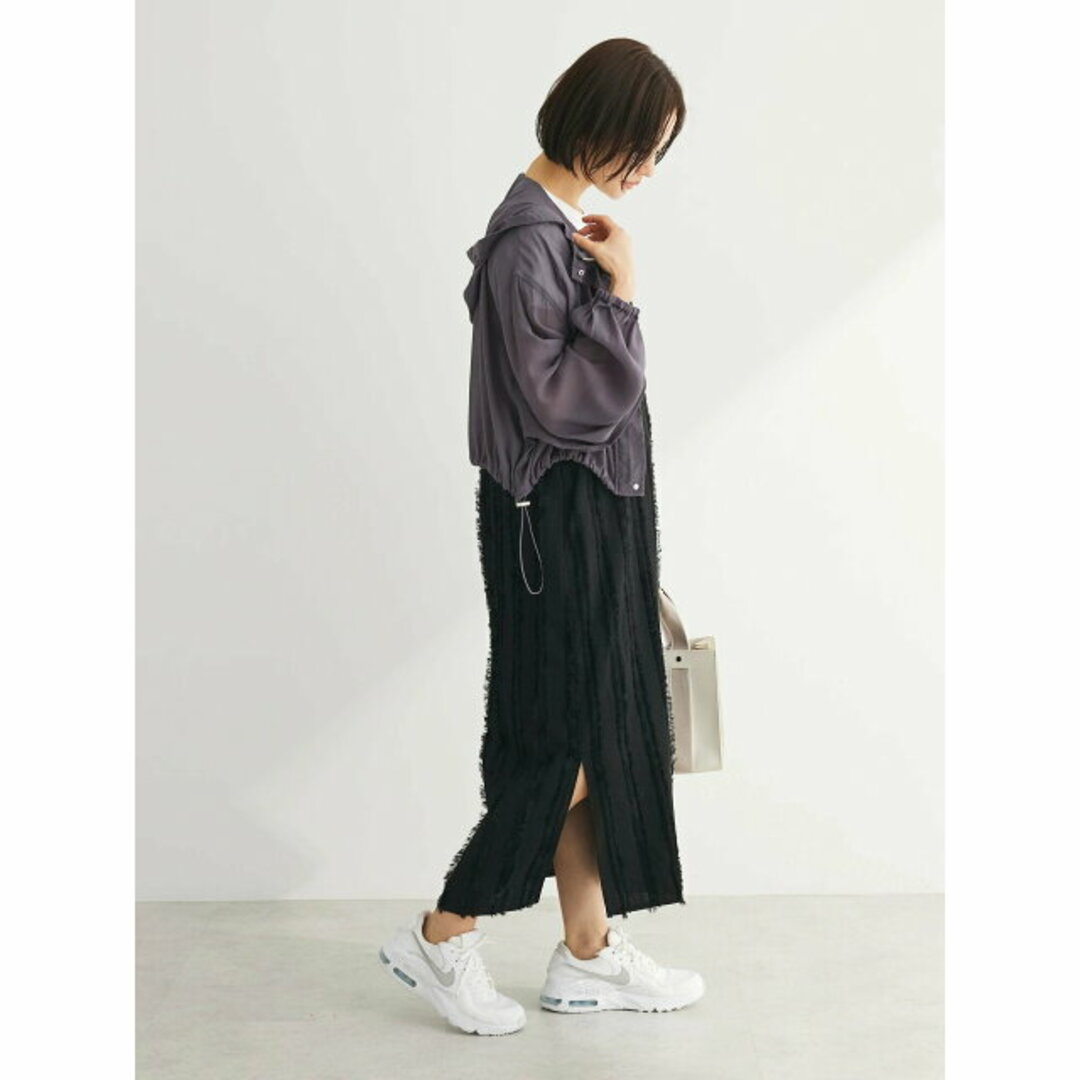 green parks(グリーンパークス)の【チャコールグレー】ELENCARE DUE シアーマウンテンパーカー 24SS/アウトドア/ZIP/透け感/ドロスト レディースのジャケット/アウター(その他)の商品写真