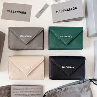 Balenciaga - BALENCIAGA PAPIER バレンシアガ ミニウォレット 3つ折り 財布