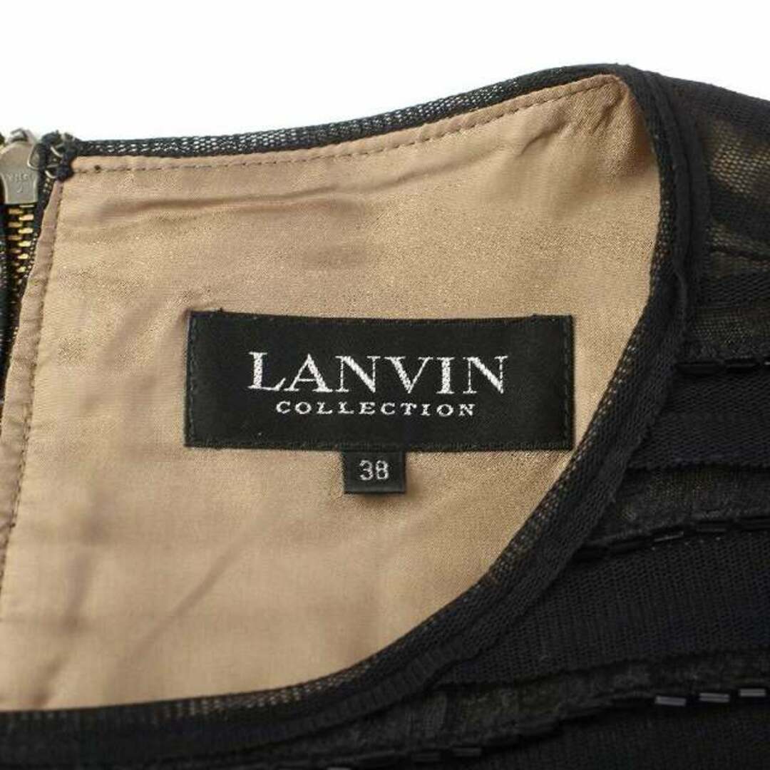 LANVIN(ランバン)のランバン コレクション ワンピース ドレス  ロング ノースリーブ プリーツ レディースのワンピース(ロングワンピース/マキシワンピース)の商品写真