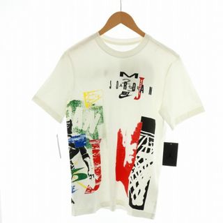 ナイキ(NIKE)のNIKE JORDAN Tシャツ カットソー タグ付き 半袖 ロゴ S 白(Tシャツ/カットソー(半袖/袖なし))