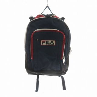 フィラ(FILA)のフィラ FILA リュックサック バックパック タグ付き ナイロン ロゴ 紺 黒(バッグパック/リュック)