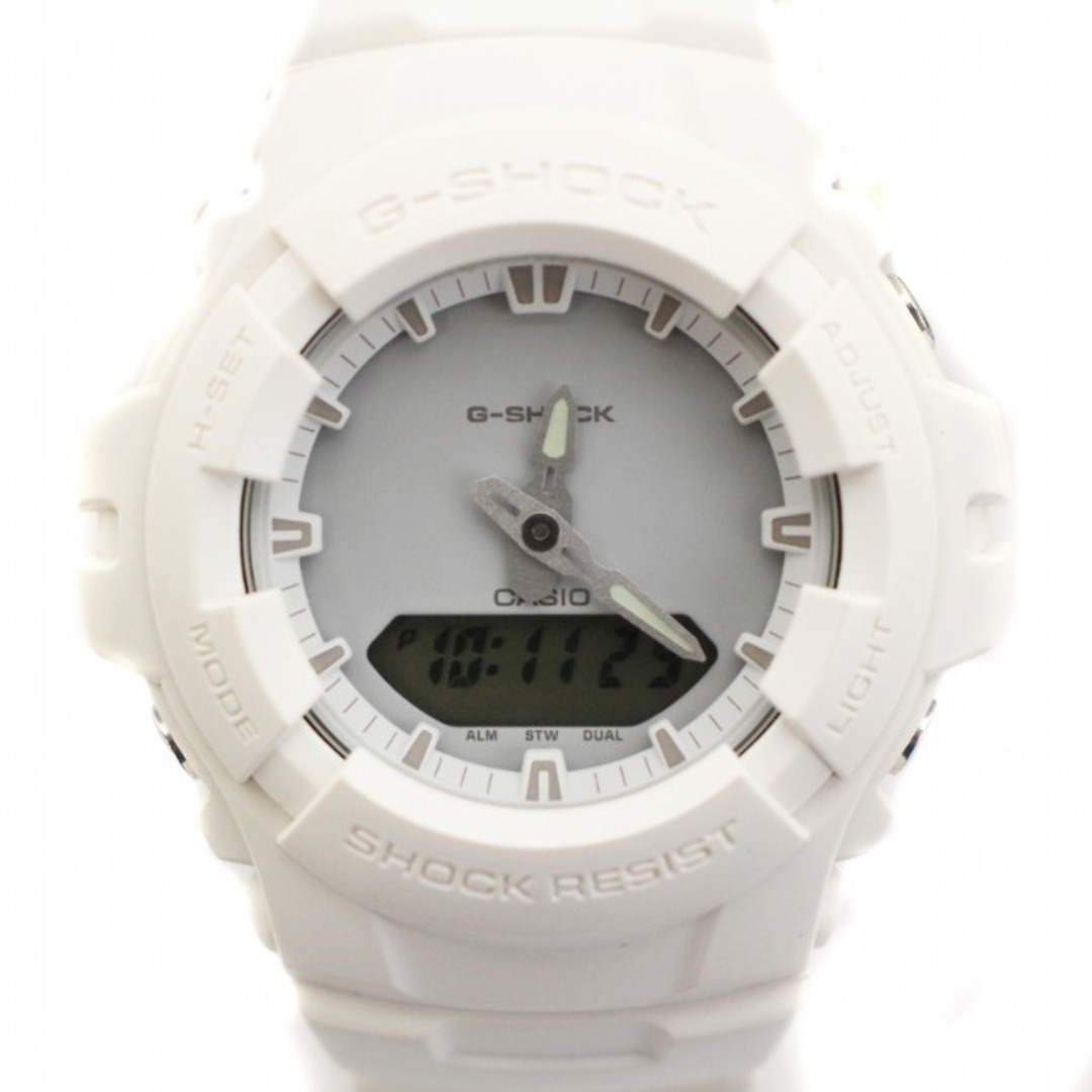 G-SHOCK(ジーショック)のCASIO G-SHOCK 腕時計 アナデジ 白 G-100CU-7AJF レディースのファッション小物(腕時計)の商品写真