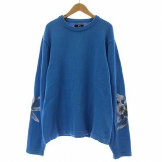 ステューシー(STUSSY)のSTUSSY ORCHID SWEAT ニット 花柄プリント L 117113(ニット/セーター)