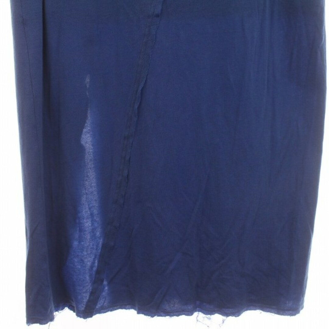other(アザー)のアメリ タイトスカート ロング ストレッチ ウエストゴム カットオフ M 青 レディースのスカート(ロングスカート)の商品写真