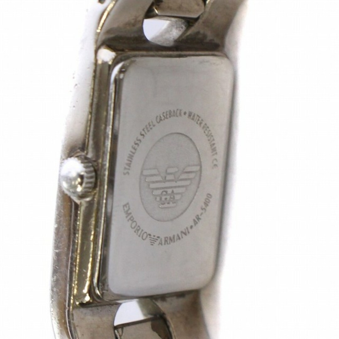 Emporio Armani(エンポリオアルマーニ)のエンポリオアルマーニ 腕時計 アナログ クォーツ 2針 SS シルバーカラー レディースのファッション小物(腕時計)の商品写真