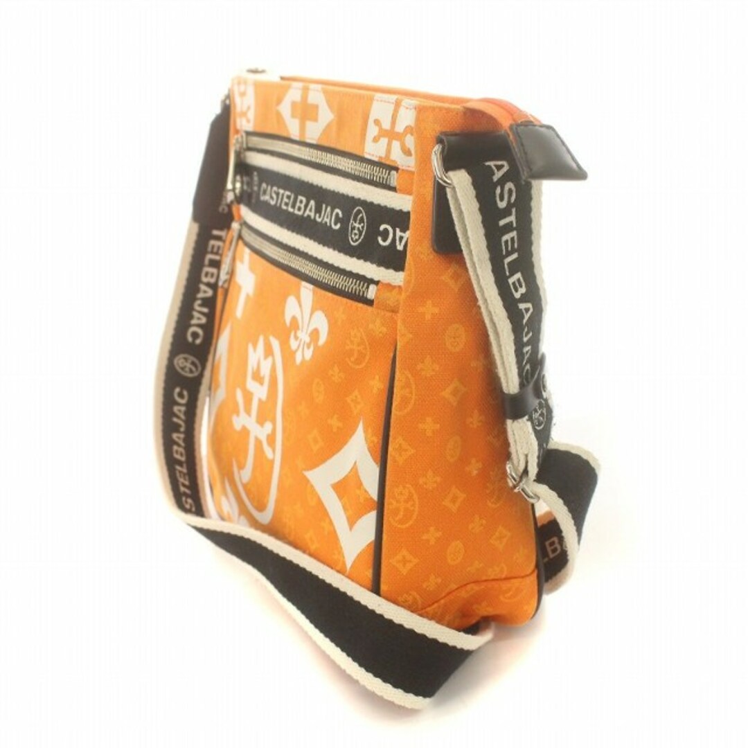 CASTELBAJAC(カステルバジャック)のCASTELBAJAC ニース ショルダーバッグ 総柄 オレンジ 38111 メンズのバッグ(ショルダーバッグ)の商品写真