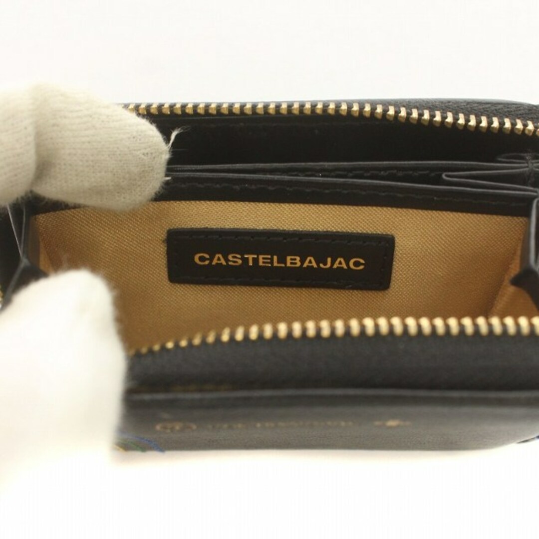 CASTELBAJAC(カステルバジャック)のCASTELBAJAC コインケース 財布 小銭入れ レインボーステッチ 黒 メンズのファッション小物(コインケース/小銭入れ)の商品写真