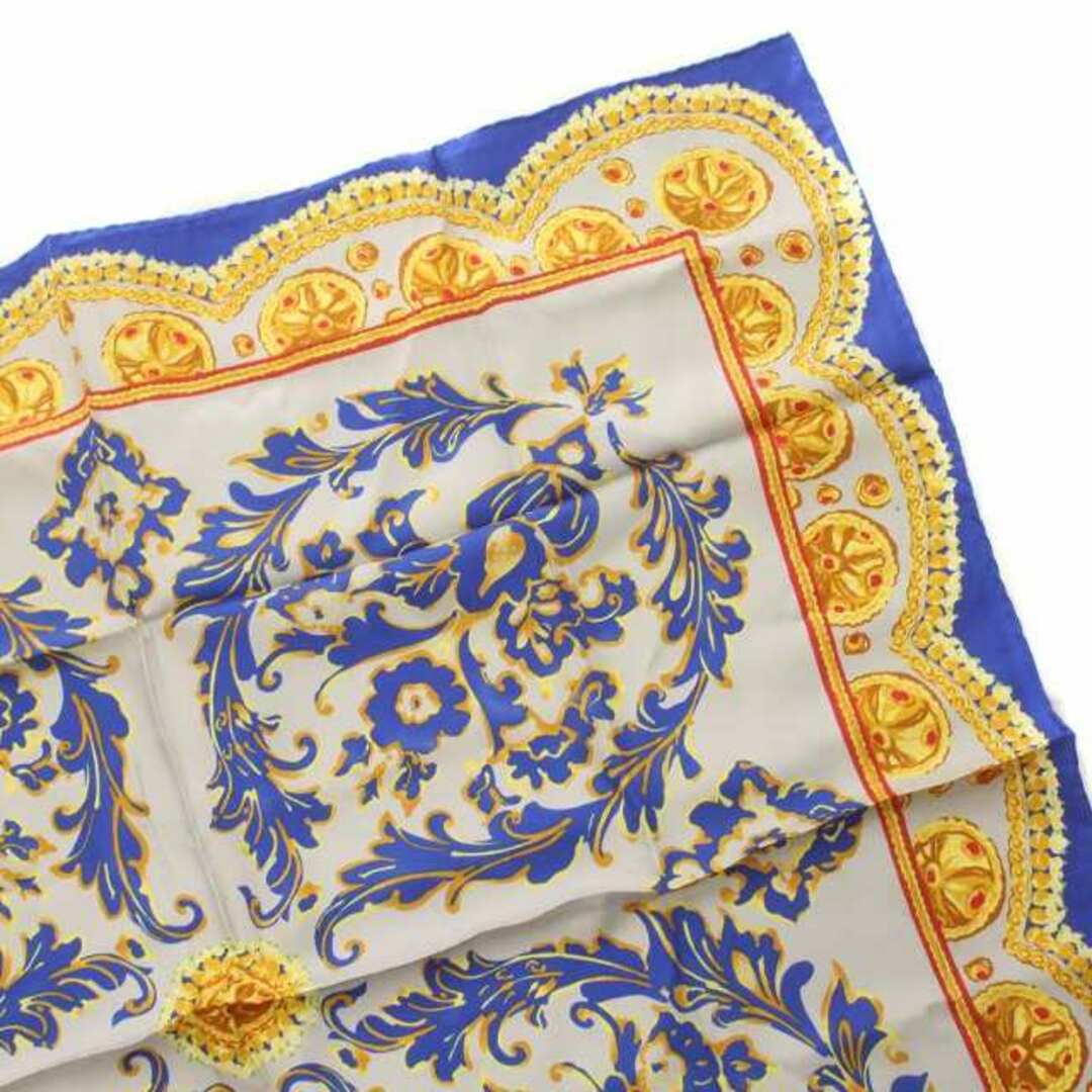 GIVENCHY(ジバンシィ)のジバンシィ GIVENCHY スカーフ 絹 シルク 大判 総柄 青 ブルー レディースのファッション小物(バンダナ/スカーフ)の商品写真