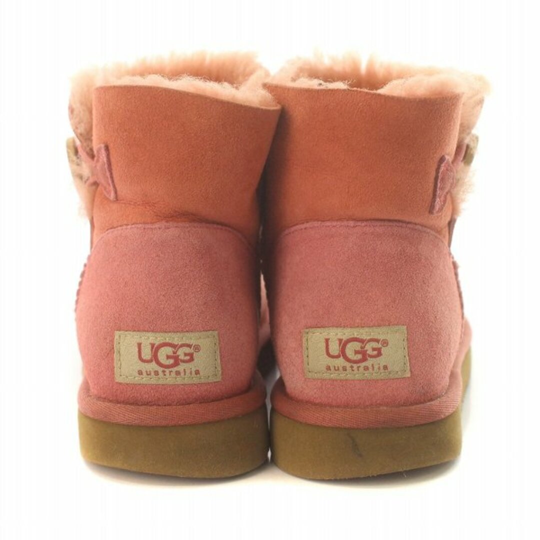 UGG(アグ)のアグ ショートブーツ ムートン ボア US7 24cm ピンク F190121 レディースの靴/シューズ(ブーツ)の商品写真