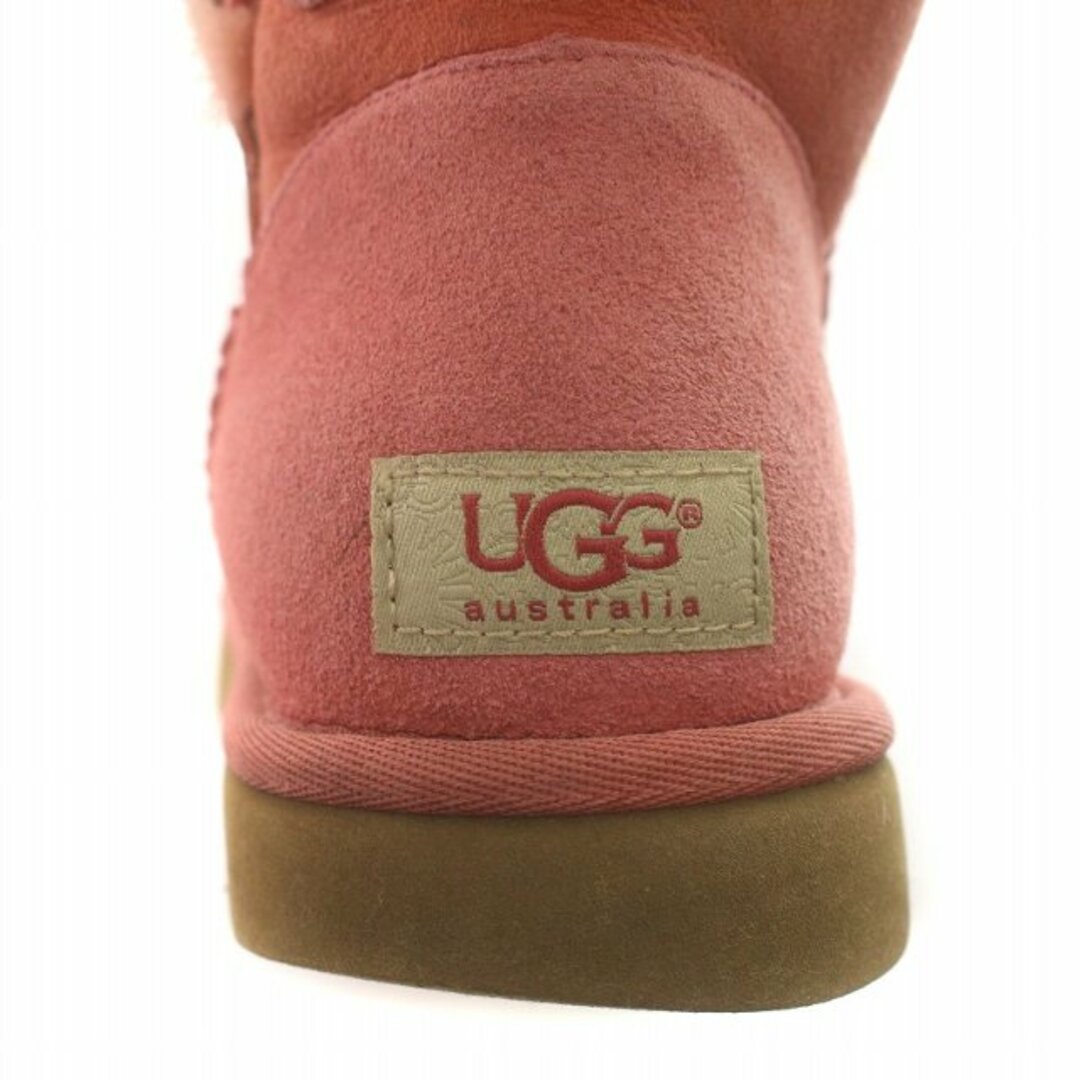 UGG(アグ)のアグ ショートブーツ ムートン ボア US7 24cm ピンク F190121 レディースの靴/シューズ(ブーツ)の商品写真