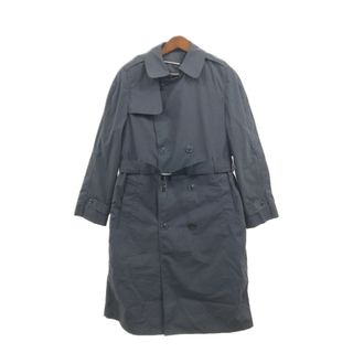 【B品】 米軍実物 U.S.ARMY ALL WETHER COAT トレンチコート コート ミリタリー ラグランスリーブ ブラック (メンズ 36R) 中古 古着 Q3002(トレンチコート)