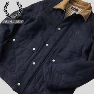 フレッドペリー(FRED PERRY)のFRED PERRY ウールキルティングジャケット　サイズL(ブルゾン)