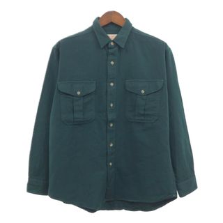 フィルソン(FILSON)のFILSON フィルソン 長袖シャツ アメカジ グリーン (メンズ L) 中古 古着 Q3007(シャツ)