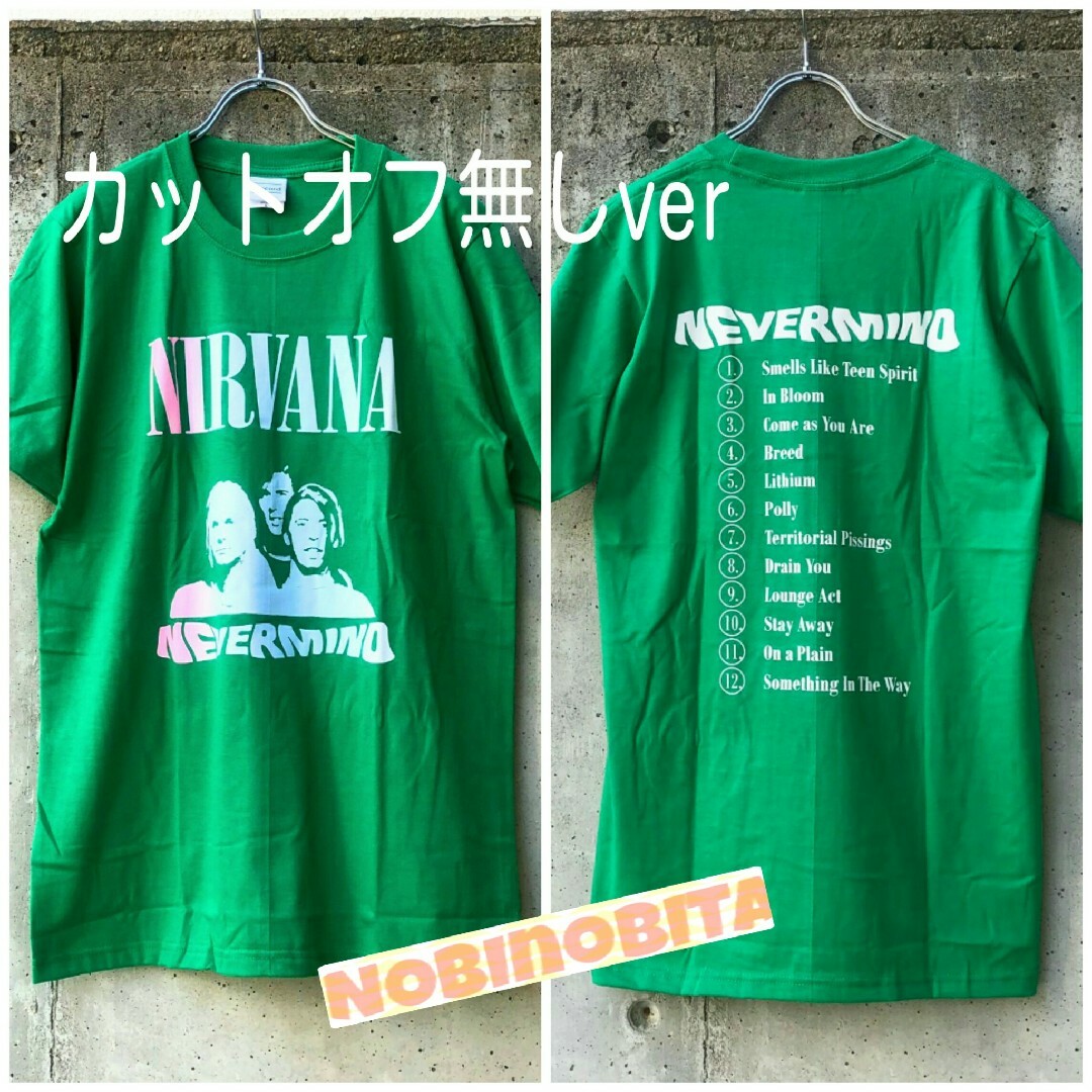 ONE OK ROCK(ワンオクロック)のXXL！ nirvana 緑 nevermind T　ニルヴァーナ メンズのトップス(Tシャツ/カットソー(半袖/袖なし))の商品写真