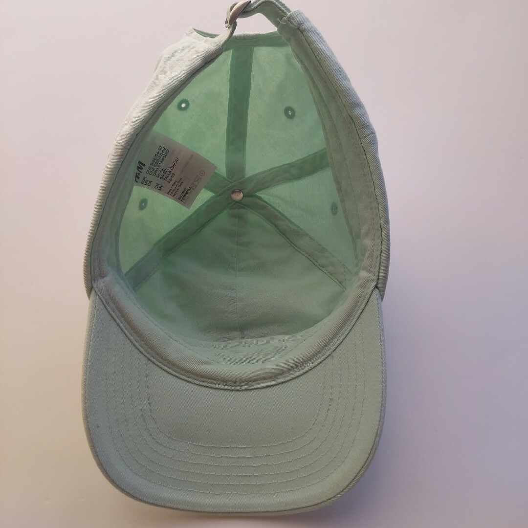 H&M(エイチアンドエム)の【H&M】 エイチアンドエム レディース キャップ 帽子 ミントグリーン レディースの帽子(キャップ)の商品写真