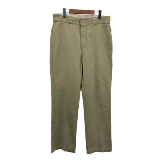 ディッキーズ(Dickies)の80年代 USA製 Dickies ディッキーズ ワークパンツ ベージュ (メンズ L相当) 中古 古着 Q3023(その他)