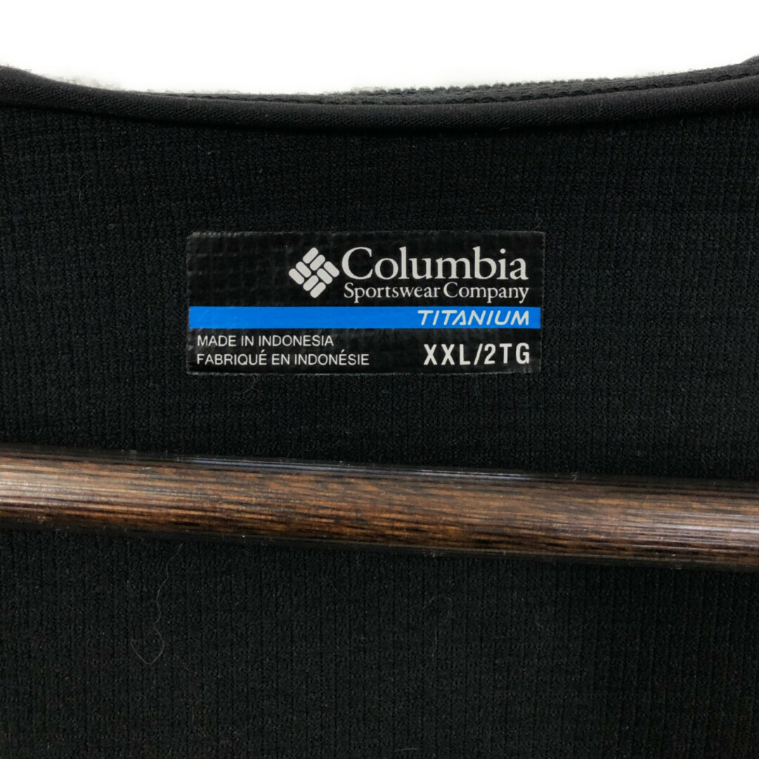 Columbia(コロンビア)のColumbia コロンビア TITANIUM ソフトシェルジャケット アウトドア ブラック (メンズ XXL) 中古 古着 Q3035 メンズのジャケット/アウター(その他)の商品写真