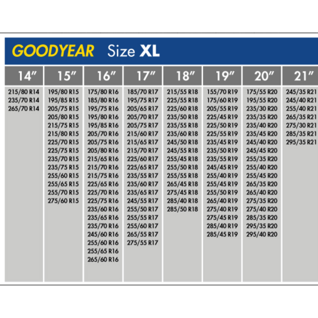 Goodyear(グッドイヤー)のGOODYEARスノーソックス　XLサイズ 自動車/バイクの自動車(タイヤ)の商品写真