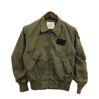 80年代 米軍実物 U.S.ARMY ライトウエイト ヘリクルージャケット ミリタリー オリーブ (メンズ MEDIUM-REGULAR) 中古 古着 Q3057(ミリタリージャケット)