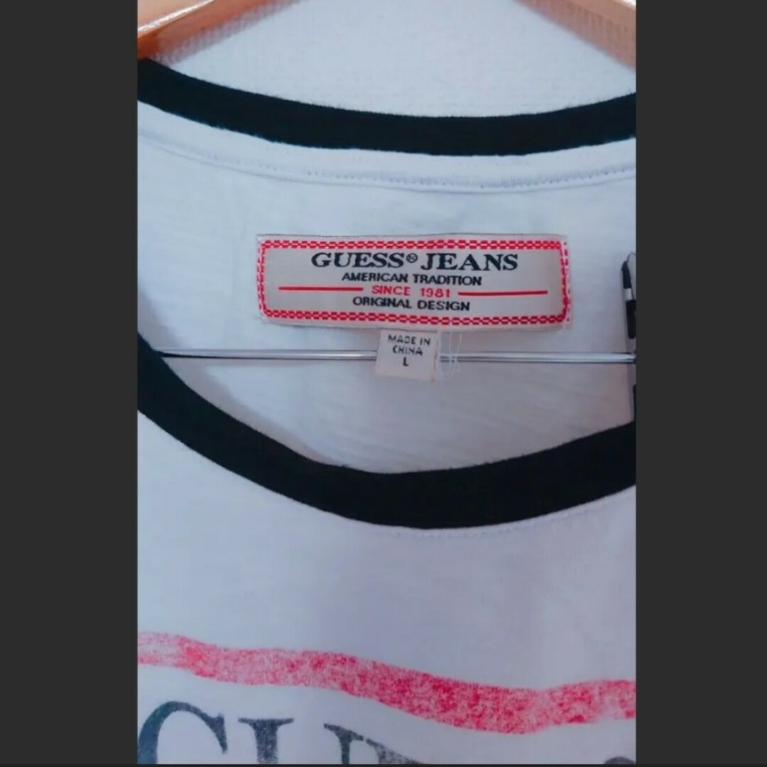GUESS(ゲス)のGUESS バイカラー Tシャツ 美品 レディースのトップス(Tシャツ(半袖/袖なし))の商品写真