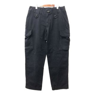 アウトドア(OUTDOOR)のカナダ製 OUTDOOR アウトドア イギリス軍 ファティーグ カーゴ パンツ ミリタリー 戦闘服 ユーロ ネイビー (メンズ W34) 中古 古着 Q3076(その他)