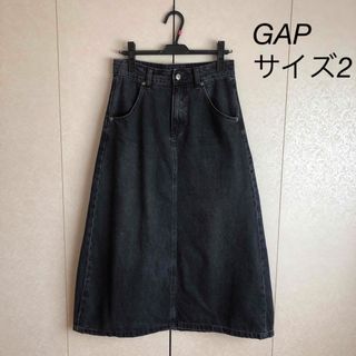 ギャップ(GAP)のギャップ　ロングスカート　デニムスカート　ロングデニム　ブラック　レディースL (ロングスカート)