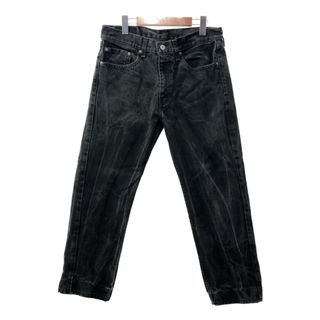 リーバイス(Levi's)のLevi's リーバイス 505 デニムパンツ アメカジ ブラック (メンズ W32 L30) 中古 古着 Q3078(デニム/ジーンズ)