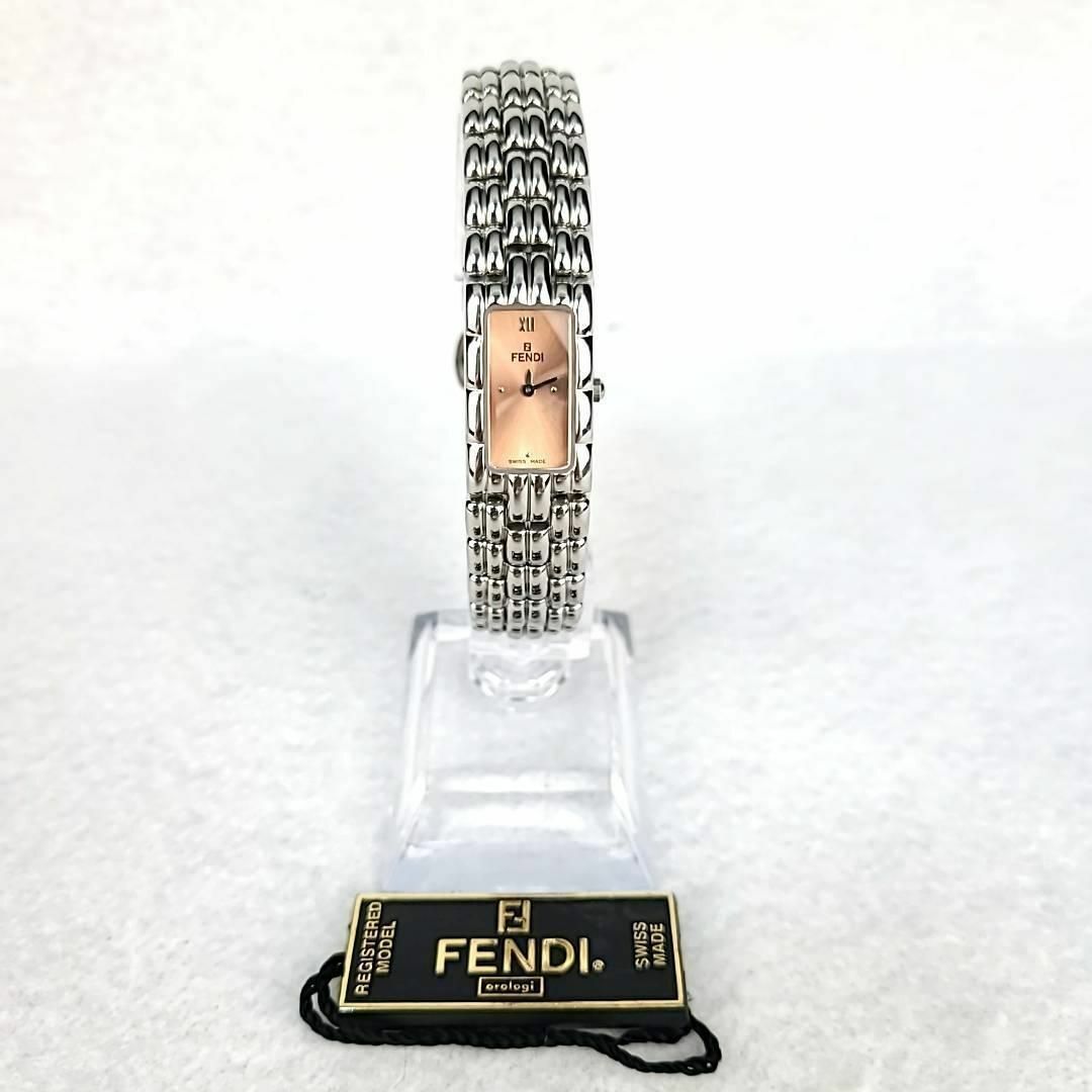 FENDI(フェンディ)の◇【美品】フェンディ QZ スクエア シルバーブラウン文字盤 レディースのファッション小物(腕時計)の商品写真