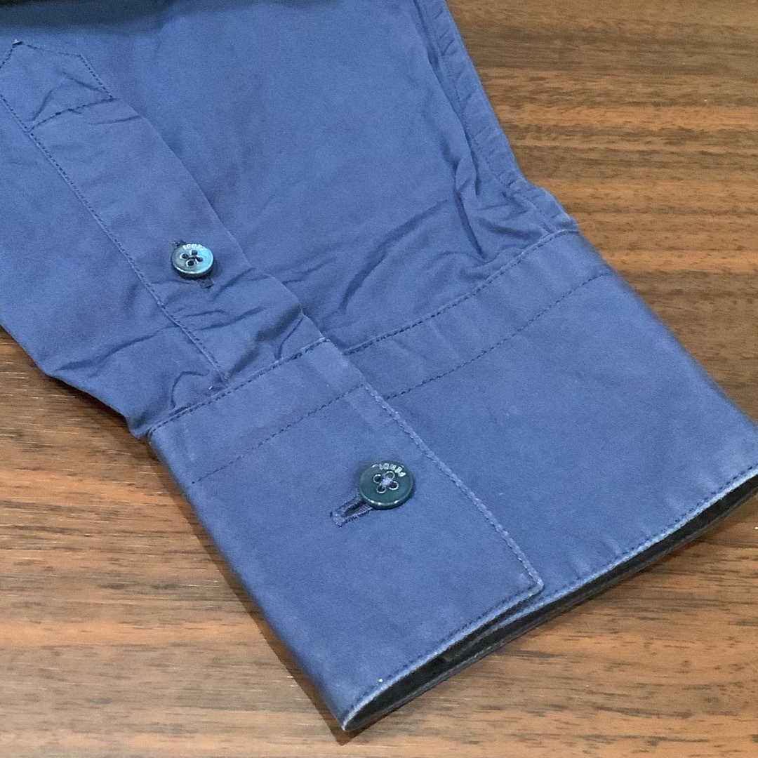 FENDI(フェンディ)の21SS フェンディ FENDI ポケットロゴ カジュアルシャツ ネイビー 38 メンズのトップス(シャツ)の商品写真