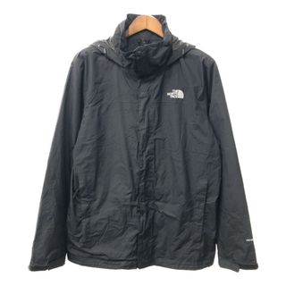 ザノースフェイス(THE NORTH FACE)のTHE NORTH FACE ノースフェイス マウンテンパーカー HYVENT ジャケット アウトドア 防水 防風 ブラック (メンズ L/G) 中古 古着 Q3101(その他)