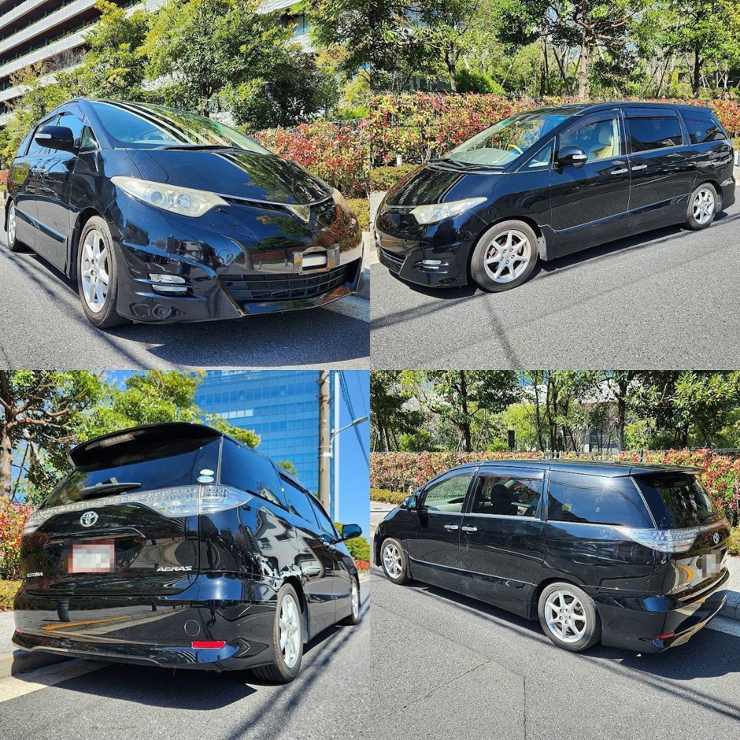 トヨタ(トヨタ)の☆エスティマアエラスG-ED 車検後渡し！11.6万km台 ローダウン ブラック 自動車/バイクの自動車(車体)の商品写真