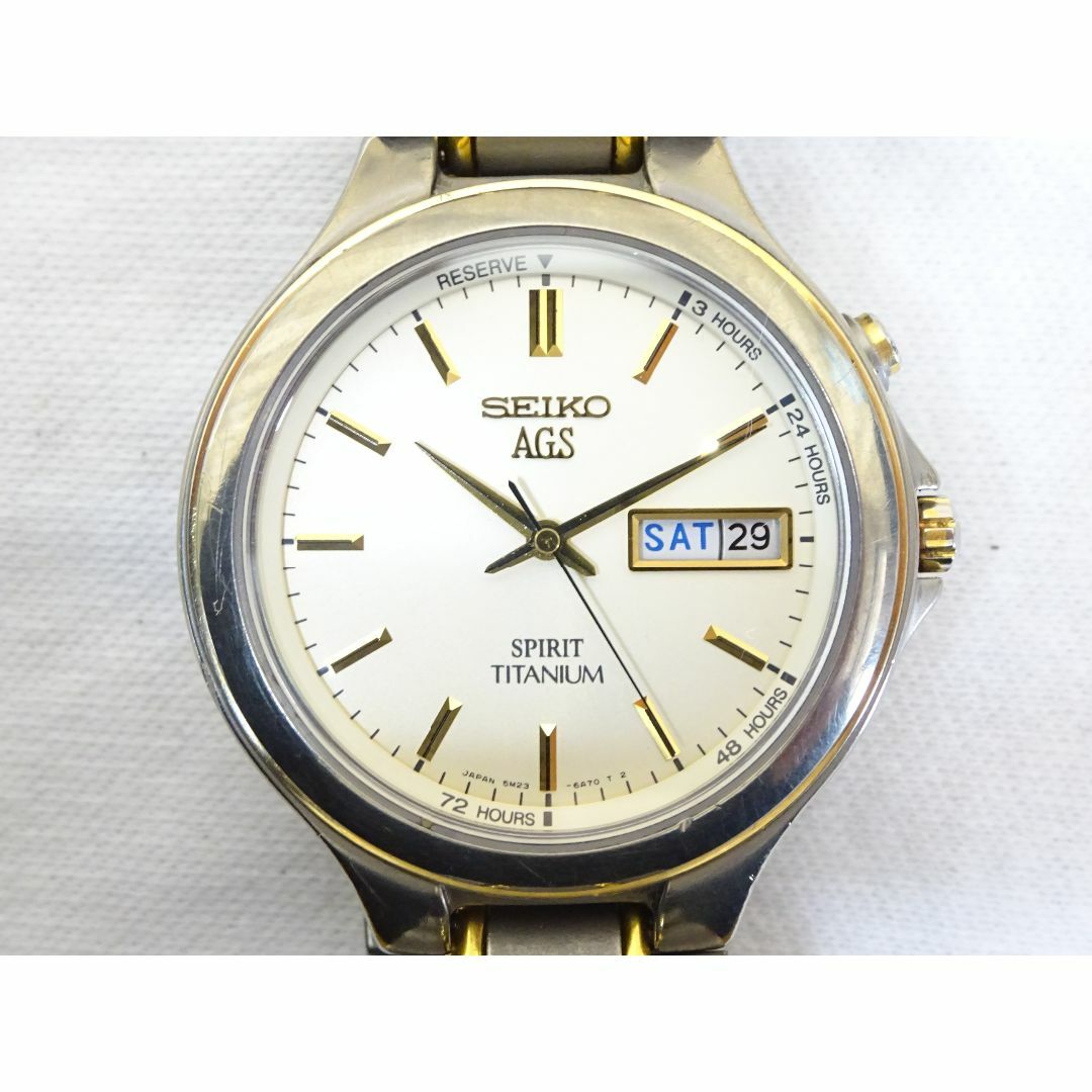 SEIKO(セイコー)のＫ岡037/ SEIKO スピリット 腕時計 メンズ デイデイト オートクォーツ メンズの時計(腕時計(アナログ))の商品写真