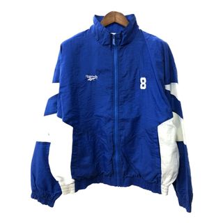 リーボック(Reebok)の90年代 Reebok リーボック ウィンドブレーカー ジャケット スポーツ ブルー (メンズ XL) 中古 古着 Q3142(その他)