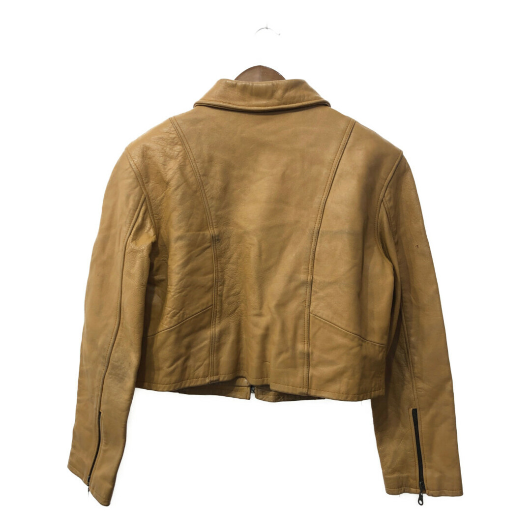 PARAMOUNT NEWYORK 短丈 レザー ライダースジャケット ベージュ PARAMOUNT NEWYORK 短丈 レザー ライダースジャケット ベージュ