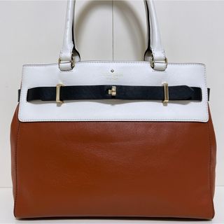 ケイトスペードニューヨーク(kate spade new york)の☆美品☆送料無料☆Katespadeケイトスペードレザートートバッグ☆(トートバッグ)