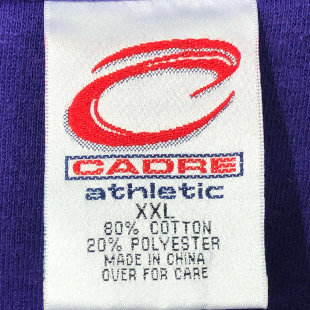 90年代 CADRE ATHLETIC NFL ミネソタ・バイキングス ハーフジップ スウェット プロチーム パープル (メンズ XXL) 中古 古着 Q3206 メンズのトップス(スウェット)の商品写真