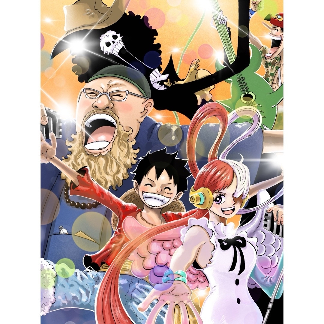 ONE PIECE 手配書　WANTED 似顔絵イラスト　ウェルカムボード ハンドメイドのウェディング(ウェルカムボード)の商品写真