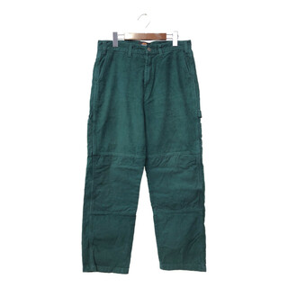 ディッキーズ(Dickies)のDickies ディッキーズ コーデュロイ ダブルニーペインターパンツ ワーク グリーン (メンズ W33) 中古 古着 Q3223(その他)