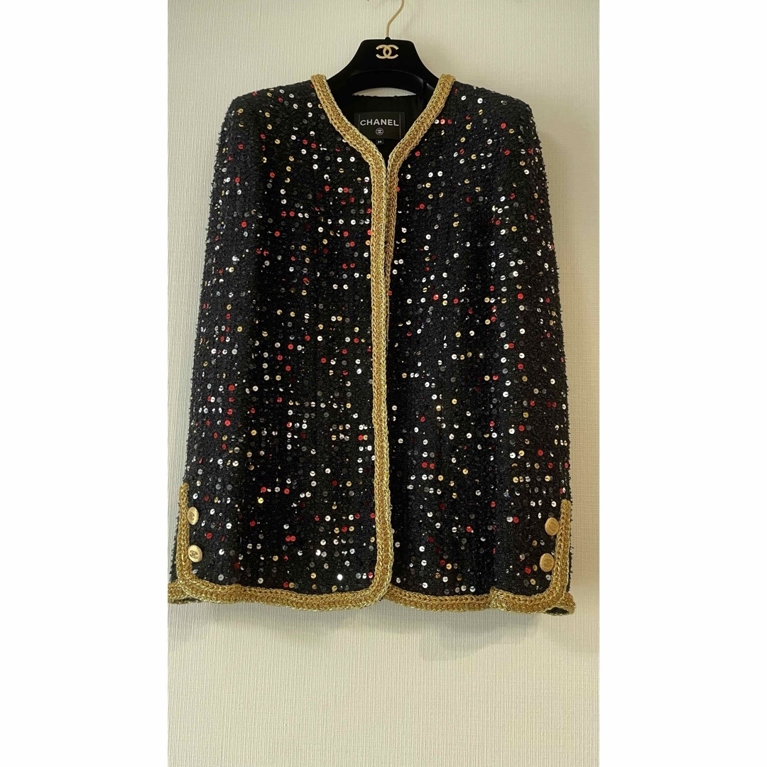 CHANEL - シャネル スパンコールジャケット 34 138万 未使用の