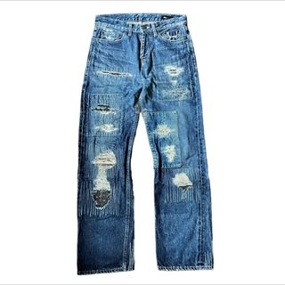 タイシノブクニ(taishi nobukuni)の00s TAISHI NOBUKUNI Distressed Jeans(デニム/ジーンズ)