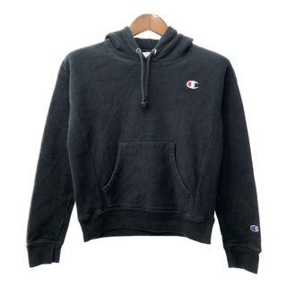 チャンピオン(Champion)のChampion チャンピオン リバースウィーブ スウェット パーカー ブラック (メンズ X-SMALL) 中古 古着 Q3228(パーカー)