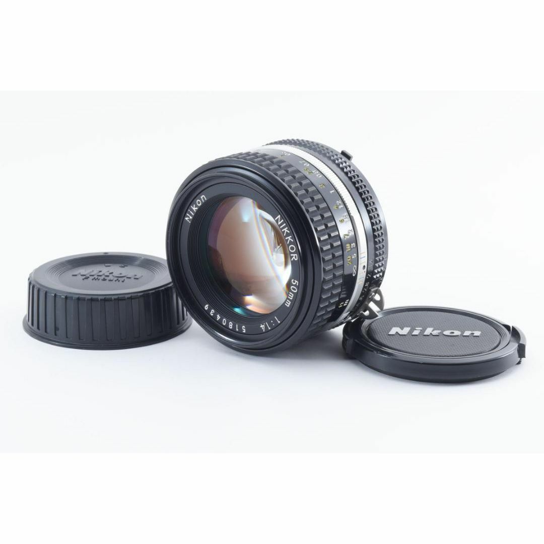 Nikon(ニコン)の美品 ニコン AI-S NIKKOR 50mm f1.4 MF レンズ　B050 スマホ/家電/カメラのスマホ/家電/カメラ その他(その他)の商品写真