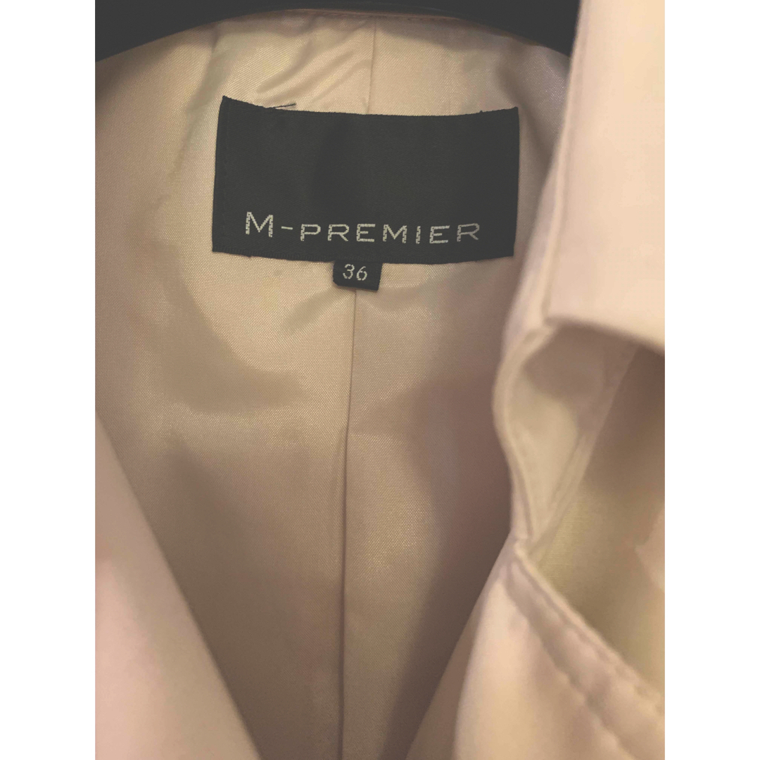 M-premier(エムプルミエ)のエムプルミエ　M-PREMIER　トレンチコート　着丈97㎝ レディースのジャケット/アウター(トレンチコート)の商品写真