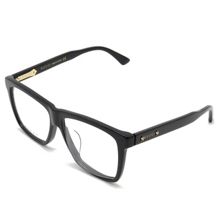 グッチ(Gucci)のグッチ 眼鏡 めがね 伊達メガネ メガネフレーム ブラック （12340207）(サングラス/メガネ)